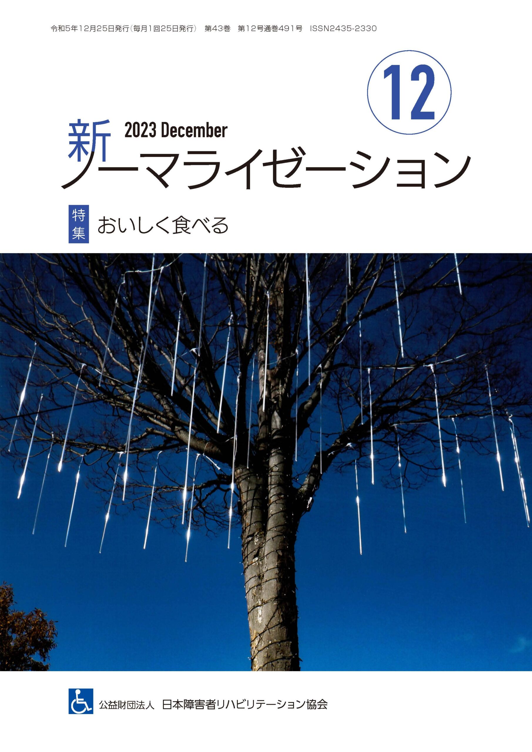 新ノーマライゼーション2023年12月号表紙